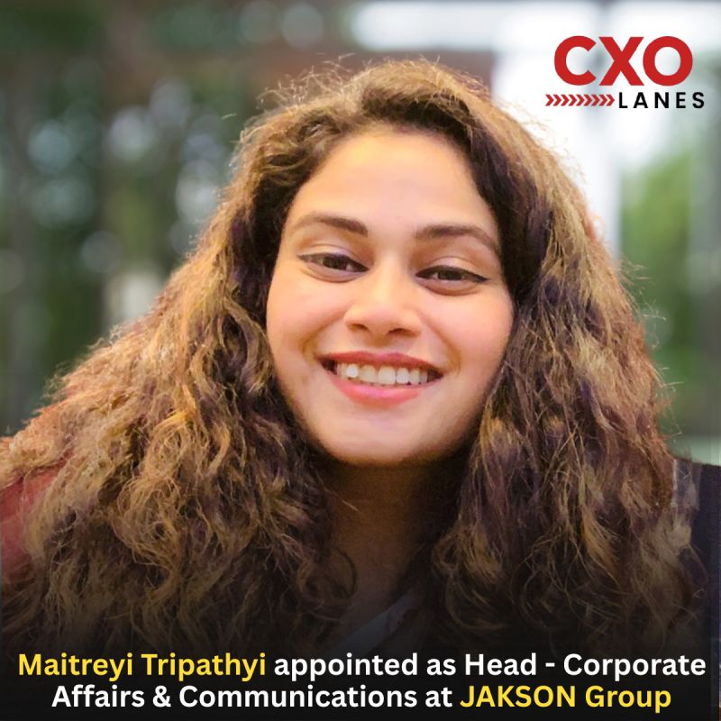 Maitreyi Tripathyi has been appointed as Head - Corporate Affairs & Communications at JAKSON Group. In this leadership role, she will drive