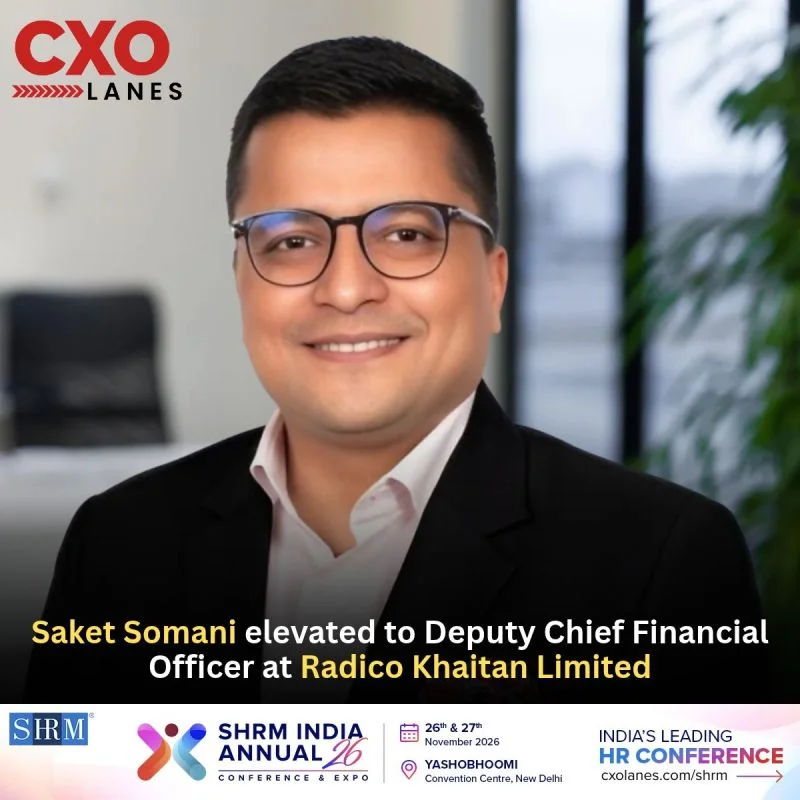 Saket Somani elevated to Deputy Chief Financial Officer at Radico Khaitan Limited