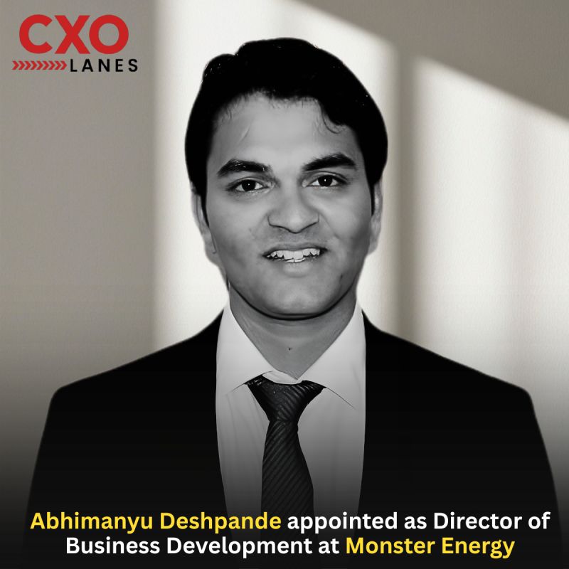 Abhimanyu Deshpande has been appointed as Director of Business Development at Monster Energy. In this leadership role, he will leverage his