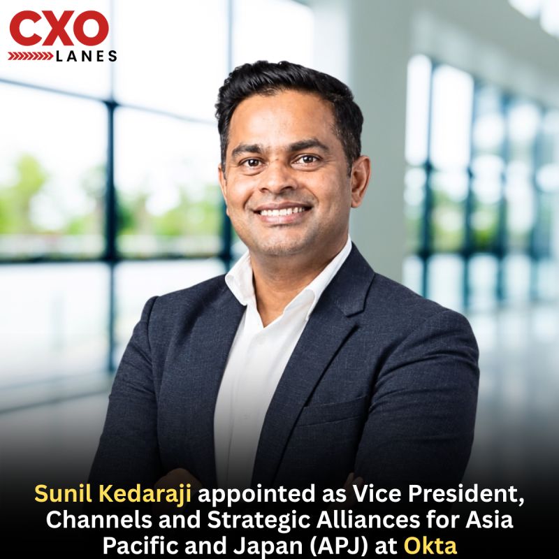 Sunil Kedaraji appointed as Vice President, Channels and Strategic Alliances for Asia Pacific and Japan (APJ) at Okta