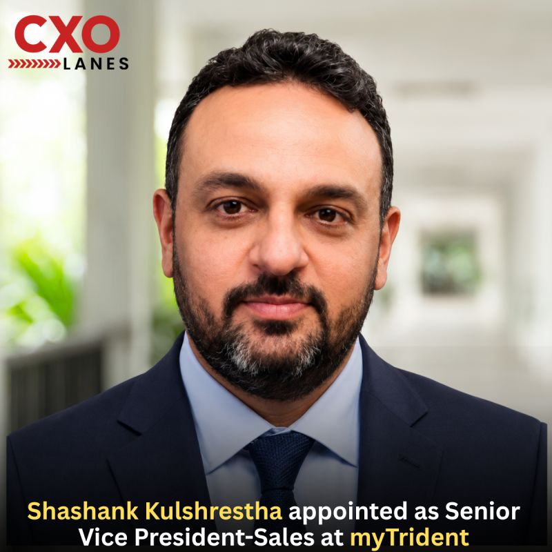 Shashank Kulshrestha has been appointed as Senior Vice President – Sales at myTrident, bringing extensive experience in sales leadership, bu