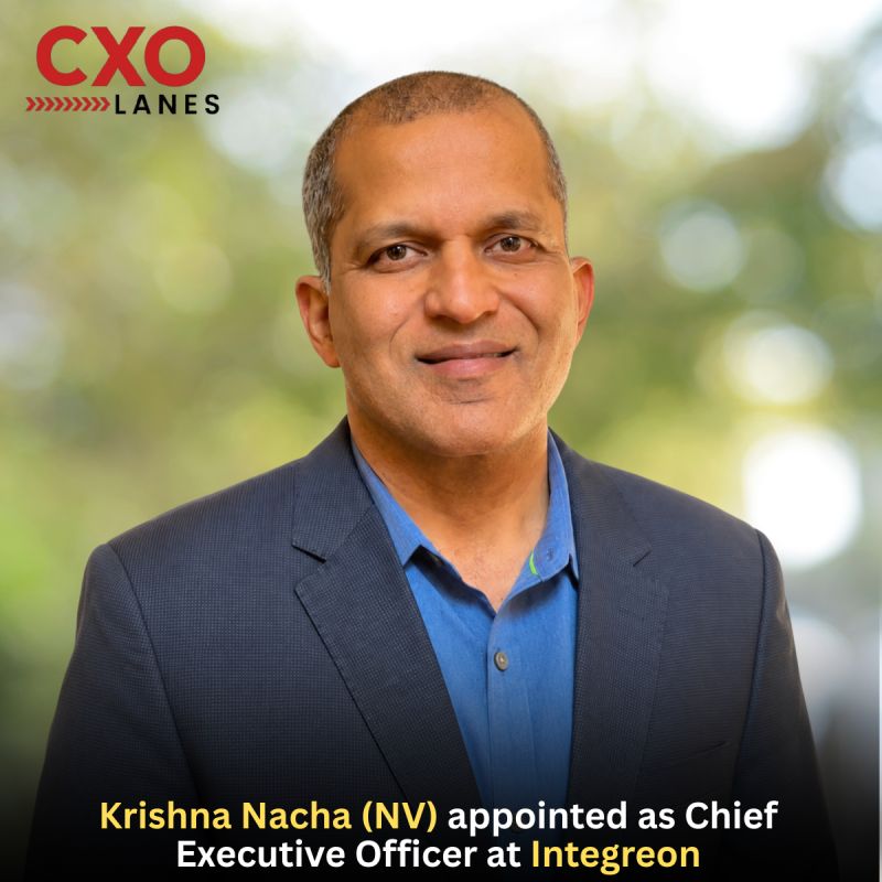 Krishna Nacha (NV) has been appointed Chief Executive Officer at Integreon.