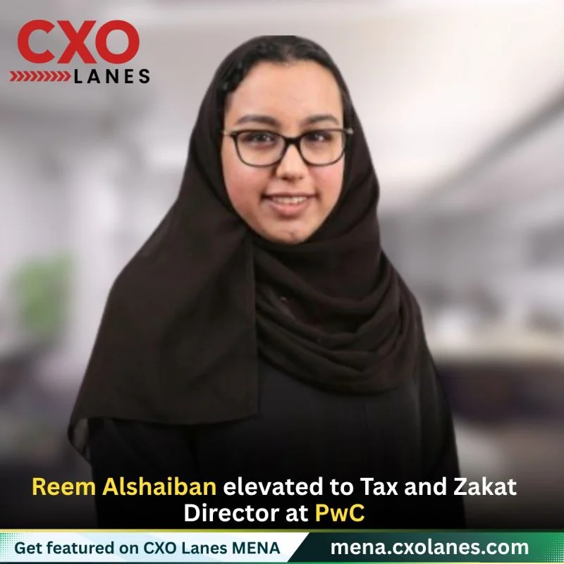 Reem Alshaiban, CPA, SOCPA, CMA elevated to Tax and Zakat Director at PwC