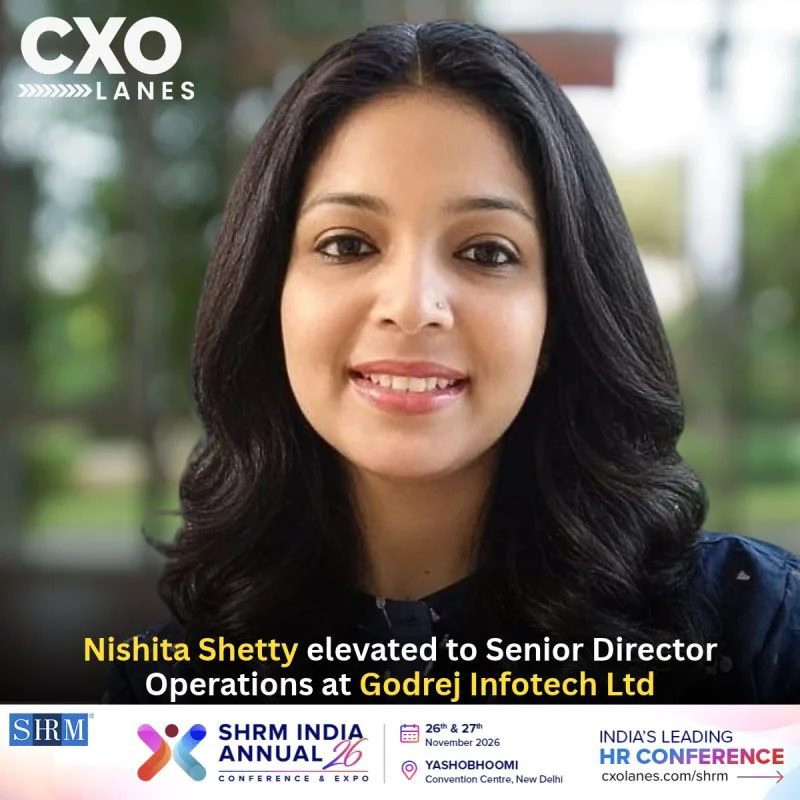 NISHITA SHETTY elevated to Senior Director Operations at Godrej Infotech Ltd