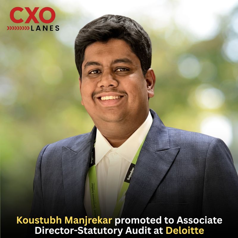 Koustubh Manjrekar has been promoted to Associate Director – Statutory Audit at Deloitte. With over 9 years of experience in statutory audit