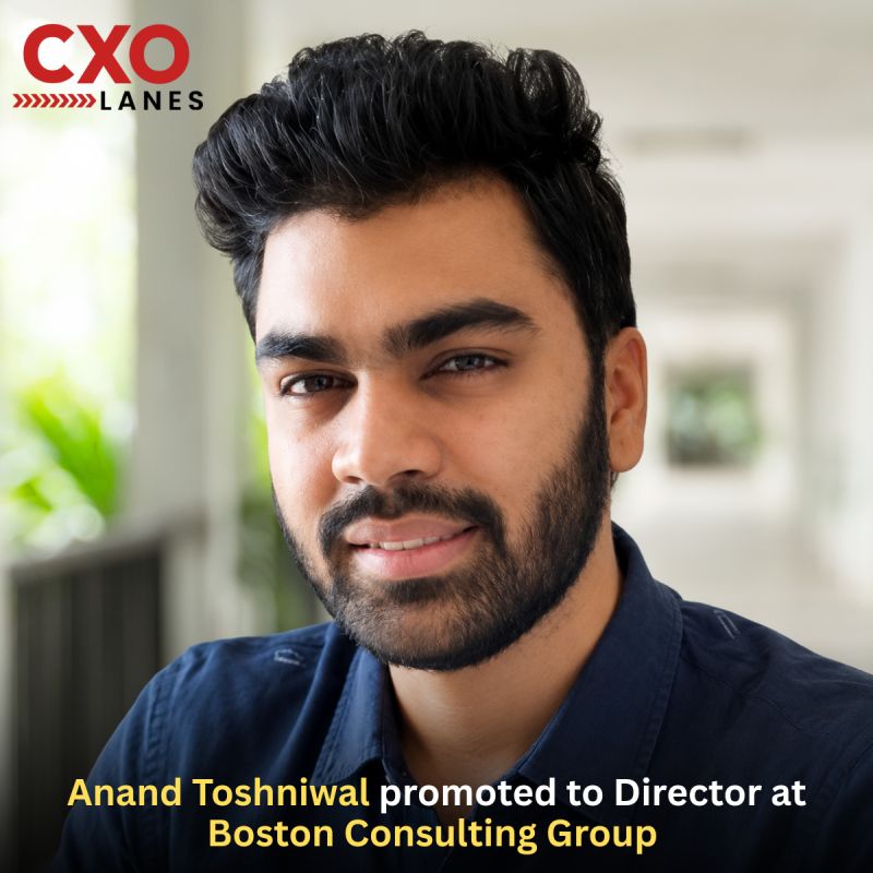 Anand Toshniwal has been promoted to Director at Boston Consulting Group (BCG), marking a significant milestone in a career defined by strat