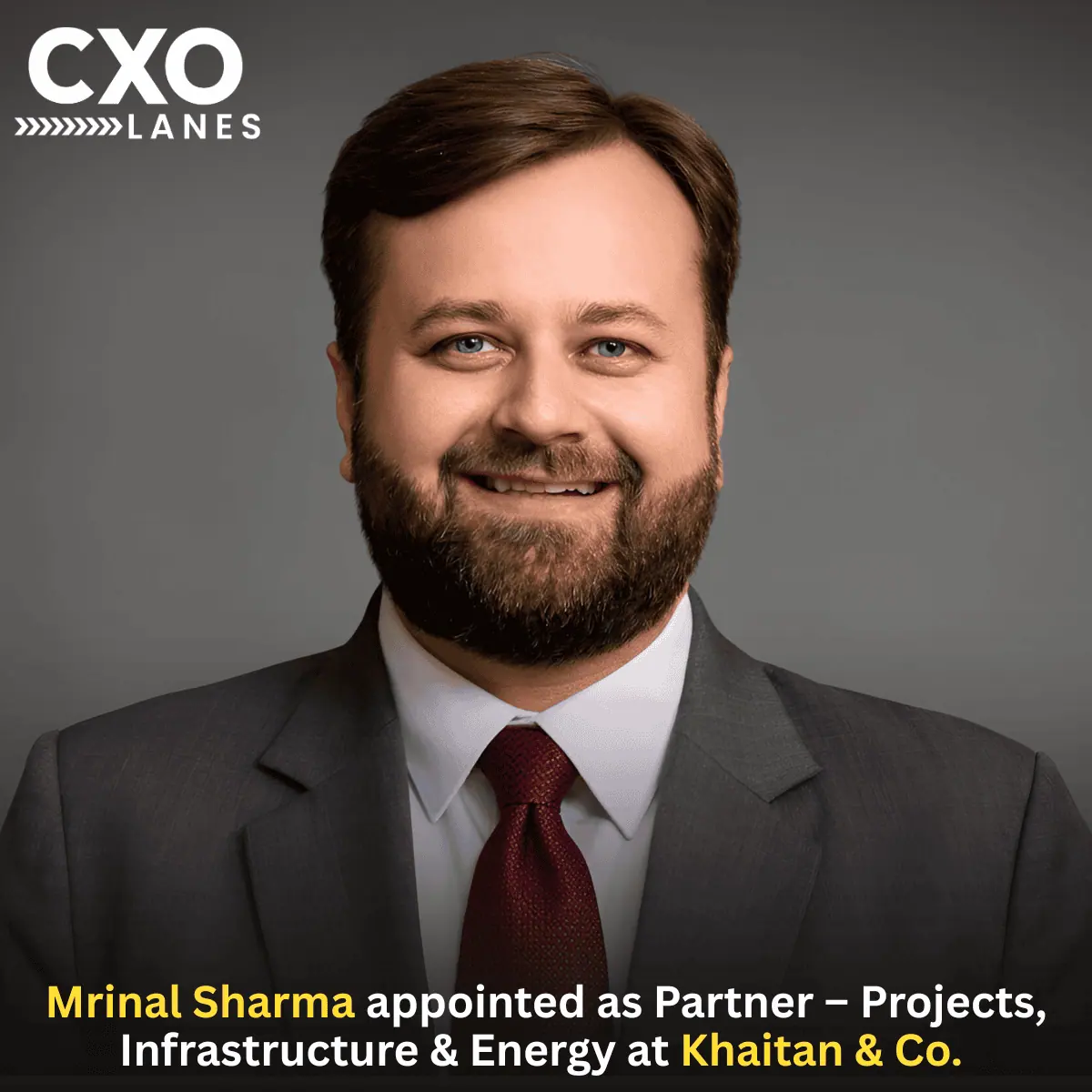 Mrinal Sharma Appointed as Partner – Projects, Infrastructure & Energy at Khaitan & Co.