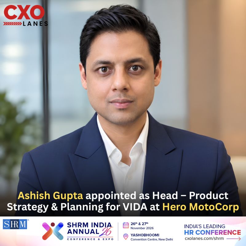 Ashish Gupta has been appointed as Head – Product Strategy & Planning for VIDA at Hero MotoCorp, where he will lead product...