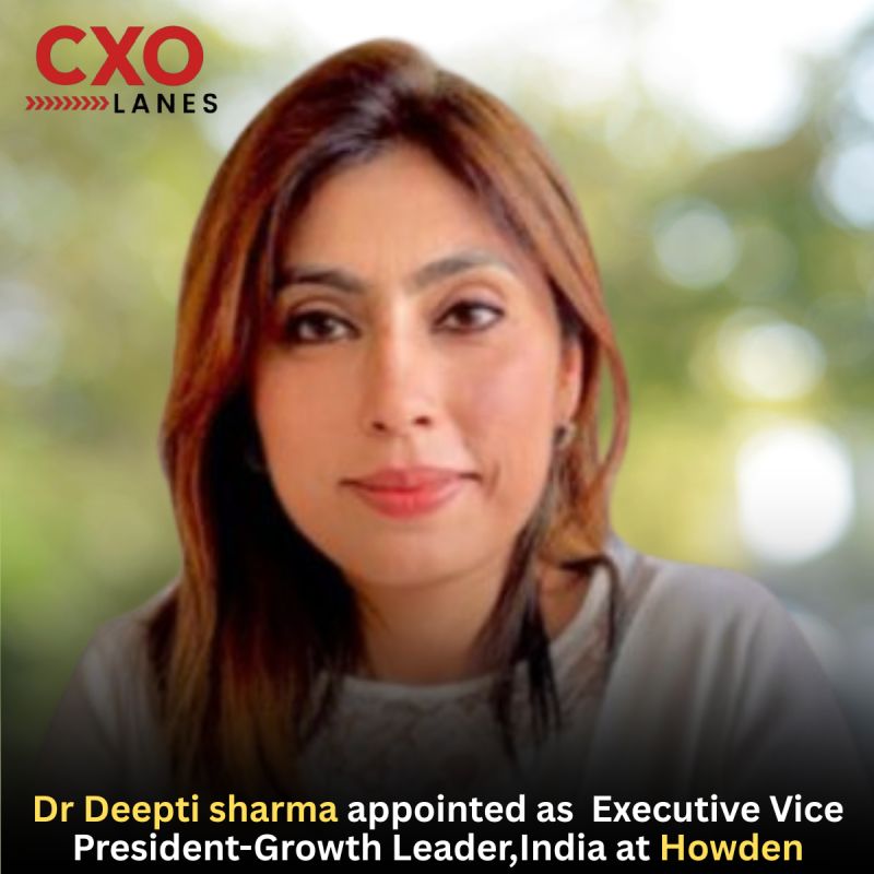 Dr Deepti Sharma has been appointed as Executive Vice President – Growth Leader, India at Howden. Based in Bengaluru, Dr. Deepti Sharma brin