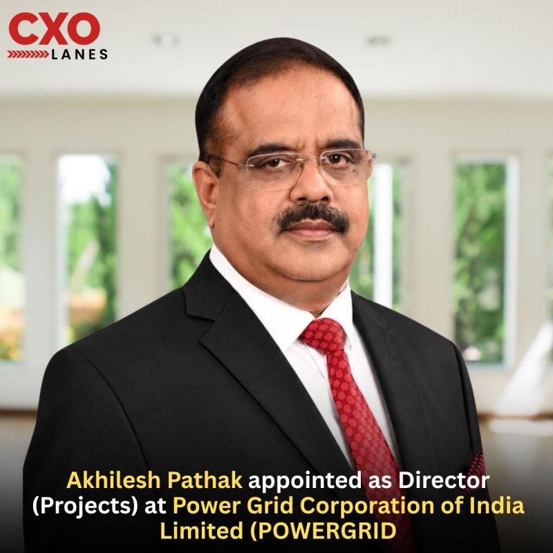 Akhilesh Pathak has been appointed as Director (Projects) at Power Grid Corporation Of India Limited (Powergrid). He previously served