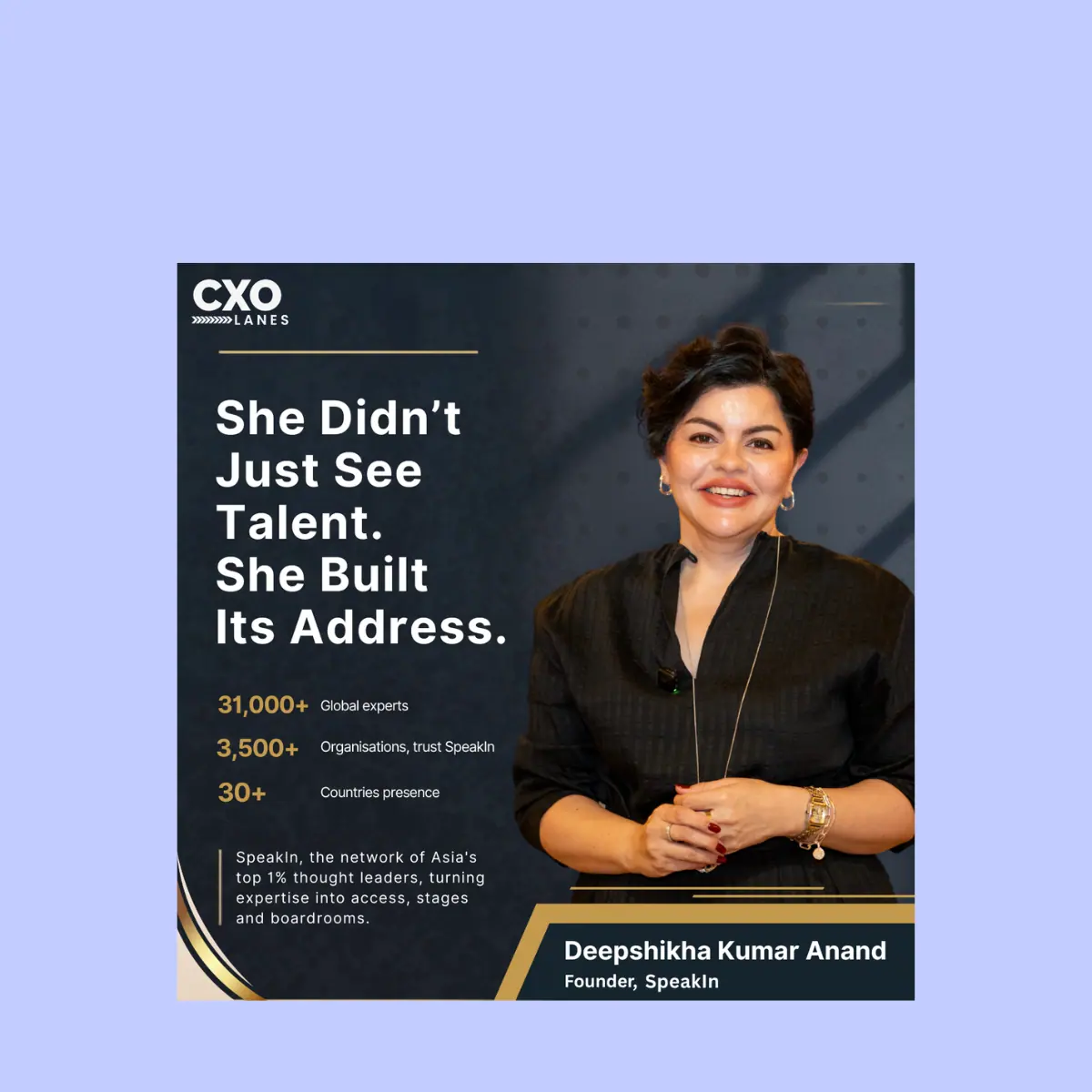 Most entrepreneurs make money from their own ideas. Deepshikha Kumar Anand built a business helping other people make money from theirs.