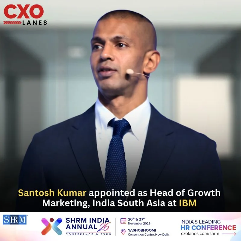 Santosh Kumar appointed as Head of Growth Marketing, India South Asia at IBM