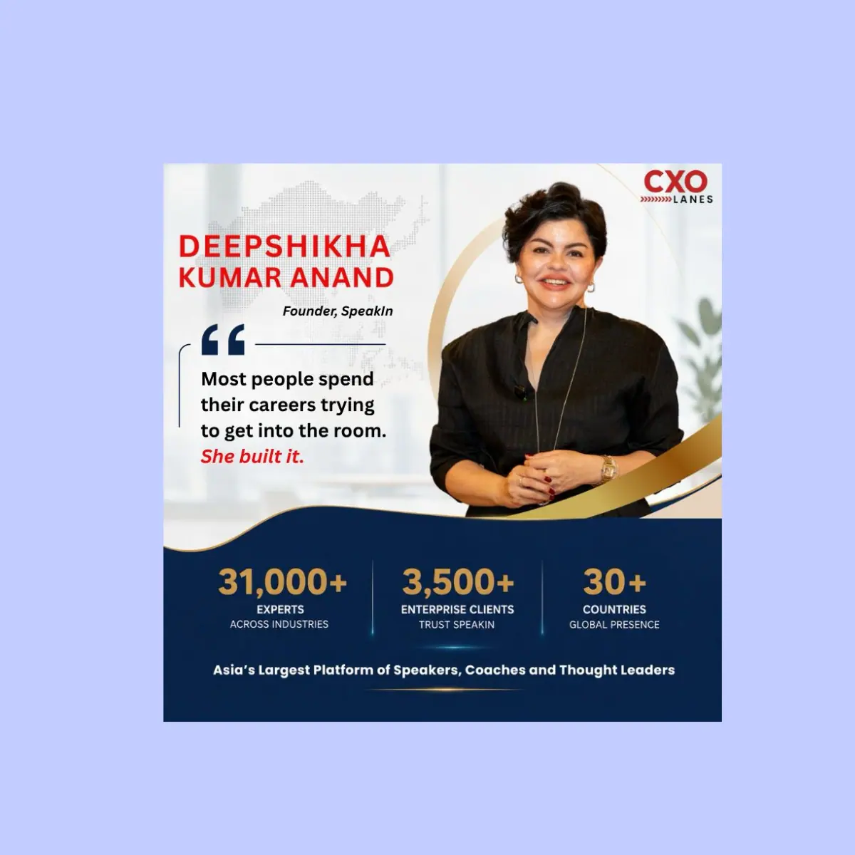 She built the room where Asia's most powerful people actually talk to each other. Business. Government. Media. Academia. All in one place