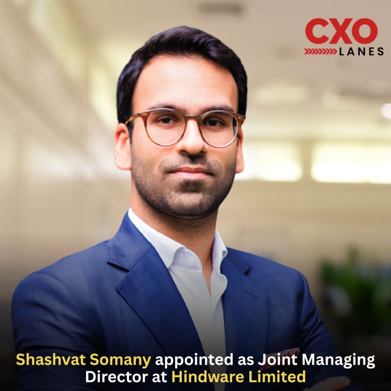 Shashvat Somany has been appointed as Joint Managing Director at Hindware Limited, taking on a leadership role across the company’s