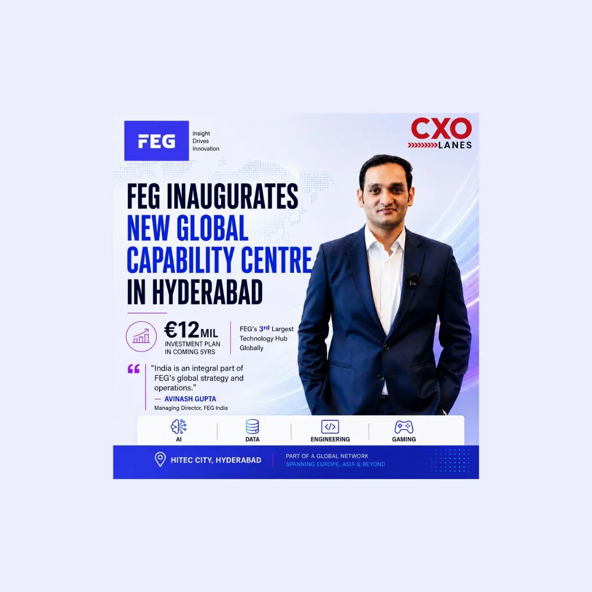 FEG Inaugurates New Global Capability Centre in Hyderabad; Global Leadership Marks Milestone