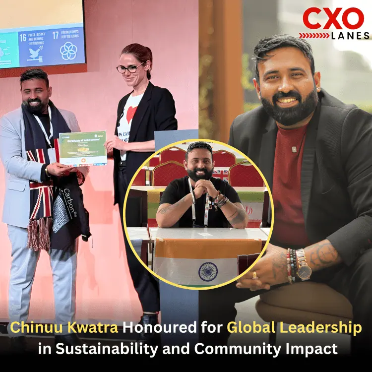 Chinuu Kwatra Honoured for Global Leadership in Sustainability and Community Impact