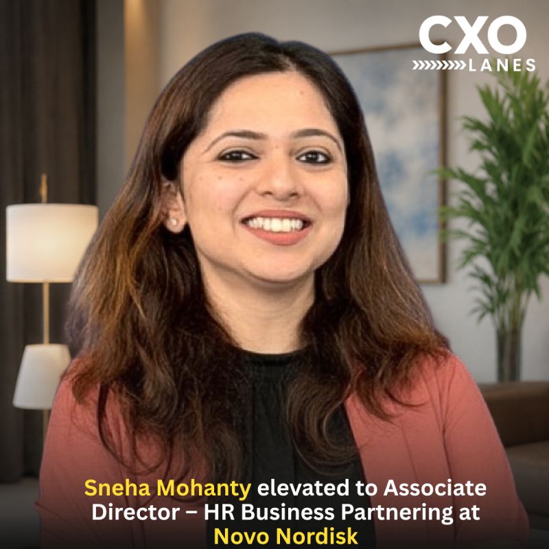 Sneha Mohanty has been elevated to Associate Director – HR Business Partnering at Novo Nordisk. In this expanded leadership role, she will c