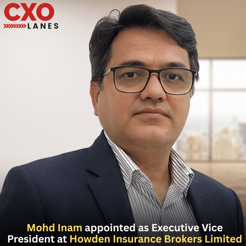 Mohd Inam has been appointed as Executive Vice President at Howden Insurance Brokers Limited. He brings over 19 years of experience in