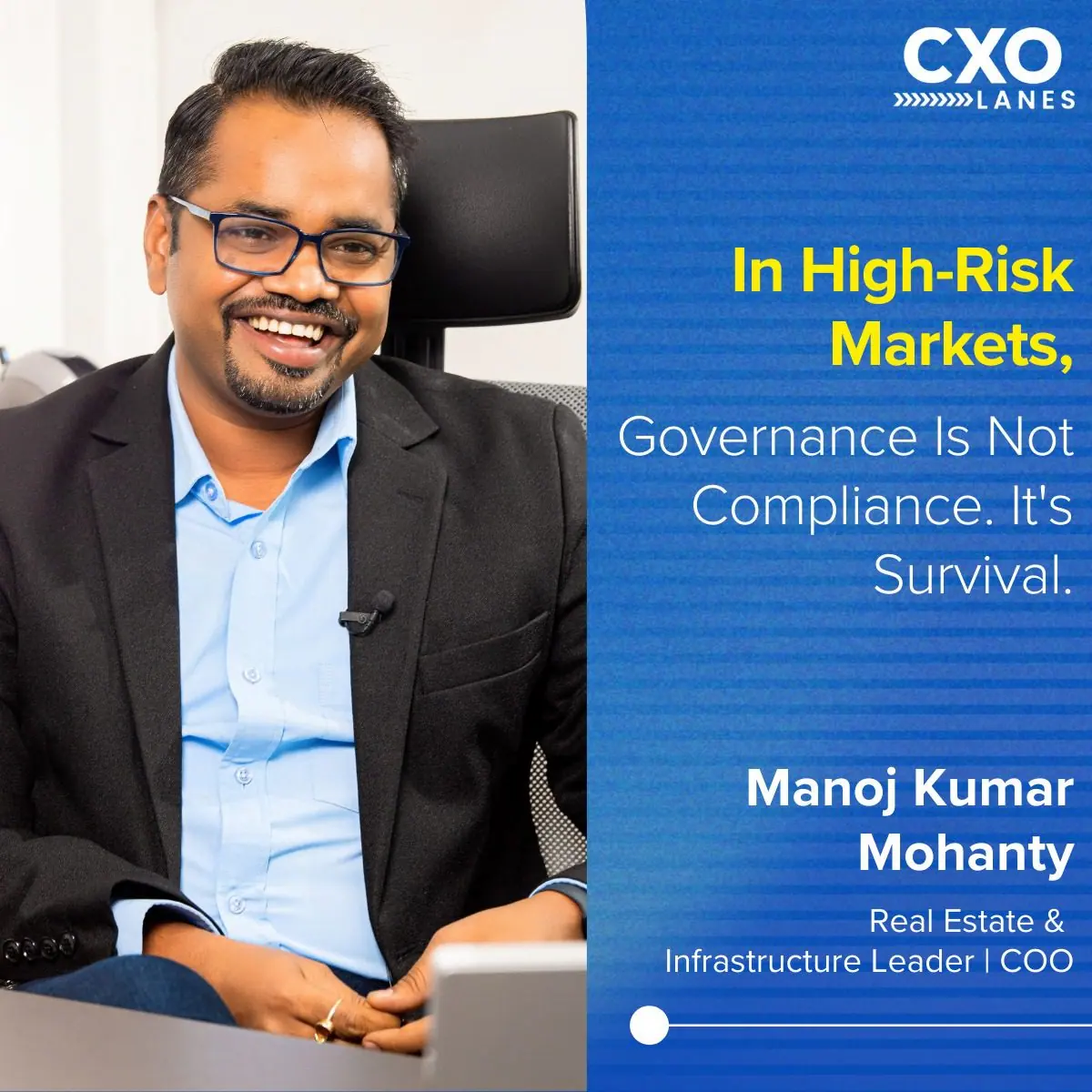 “In High-Risk Markets, Governance Is Not Compliance. It's Survival.”