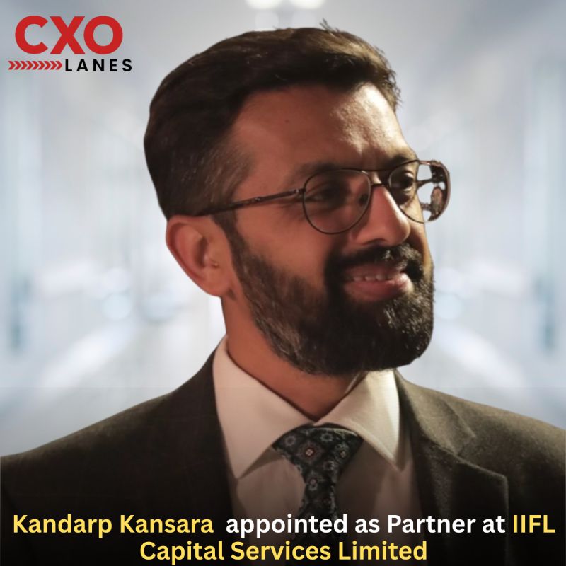 Kandarp Kansara has been appointed as Partner at IIFL Capital Services Limited, bringing with him more than two decades of experience in pri