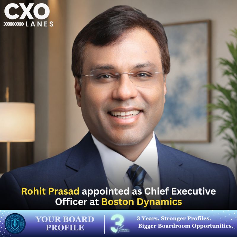 Rohit Prasad has been appointed as Chief Executive Officer at Boston Dynamics . He brings exten