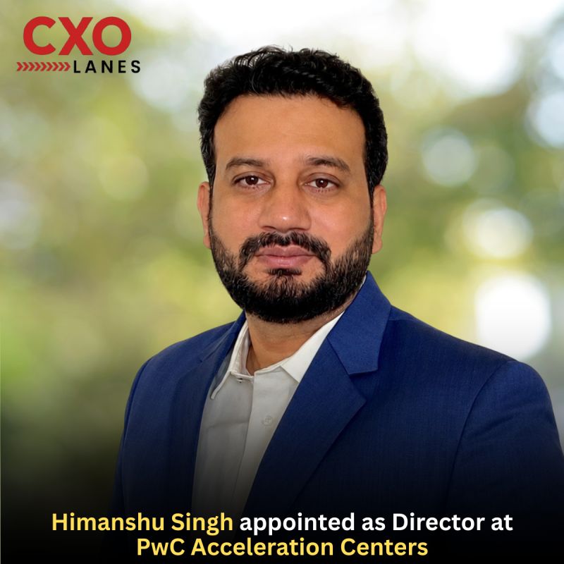 Himanshu Singh has been appointed as Director at PwC Acceleration Centers.