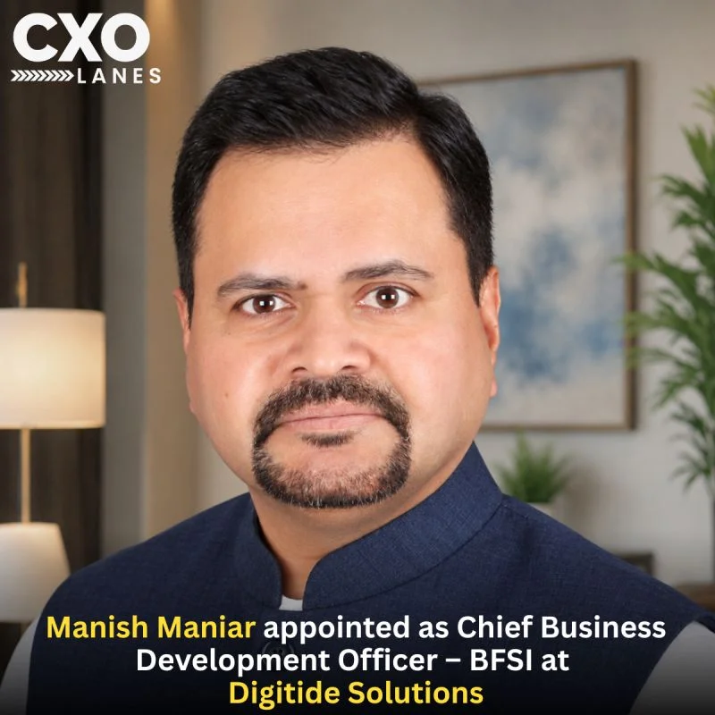 Manish Maniar appointed as Chief Business Development Officer – BFSI at Digitide Solutions