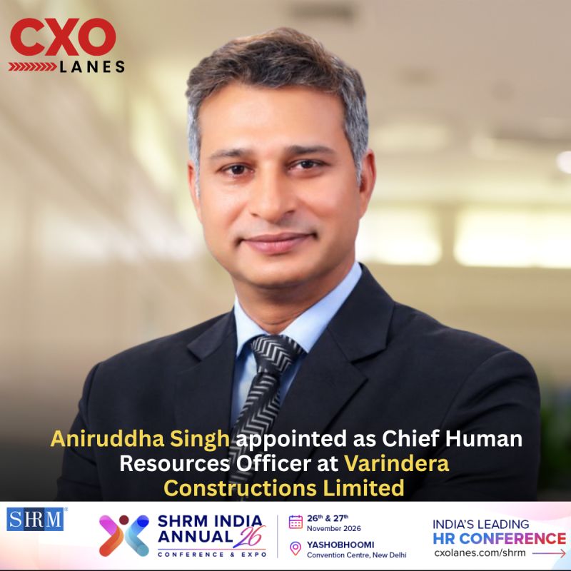 Aniruddha Singh has been appointed as Chief Human Resources Officer at Varindera Constructions Limited (VCL GROUP), bringing...