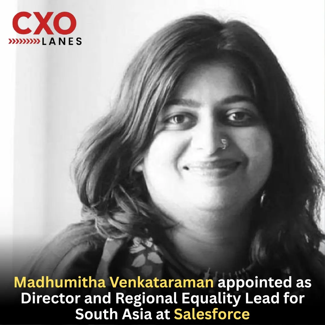 Madhumitha Venkataraman Appointed as Director and Regional Equality Lead for South Asia at Salesforce