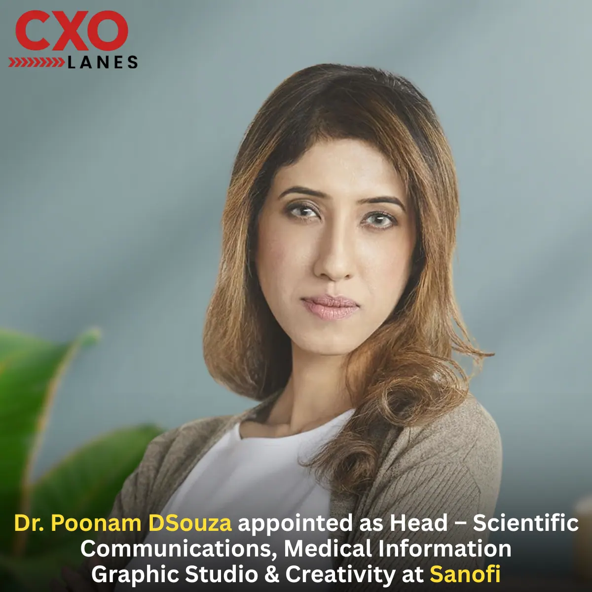 Dr. Poonam DSouza Appointed as Head – Scientific Communications, Medical Information & Graphic Studio at Sanofi