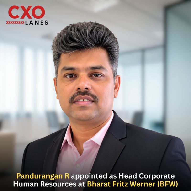 Pandurangan R has been appointed as Head Corporate Human Resources at Bharat Fritz Werner Ltd. (BFW), where he will lead the HR function for