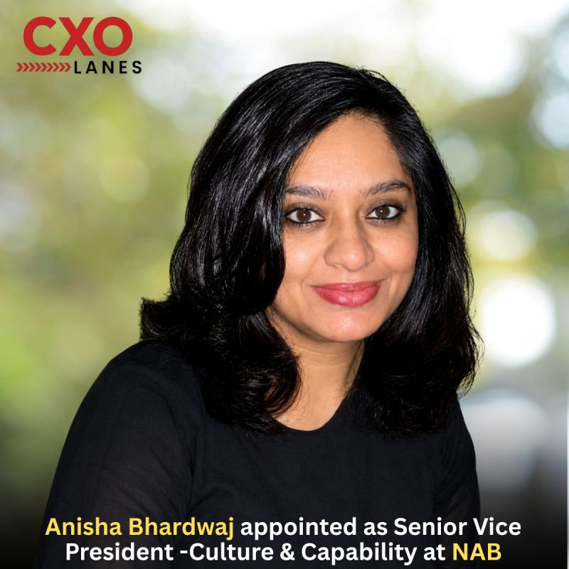 Anisha Bhardwaj has been appointed Senior Vice President – Culture & Capability at NAB. With over 25 years of experience in learning transfo