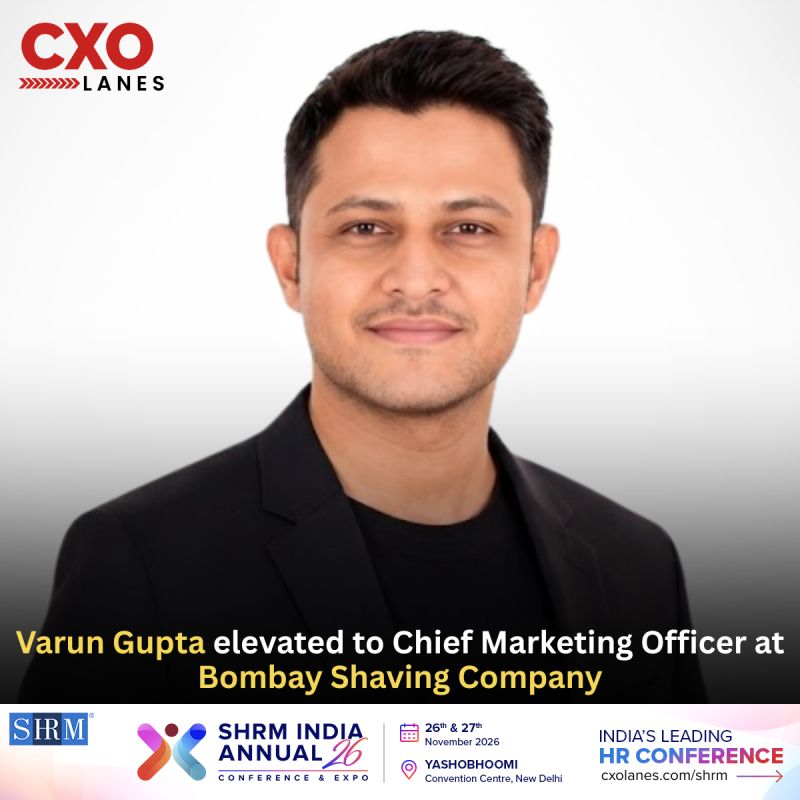 Varun Gupta has been elevated to Chief Marketing Officer at Bombay Shaving Company . In his exp