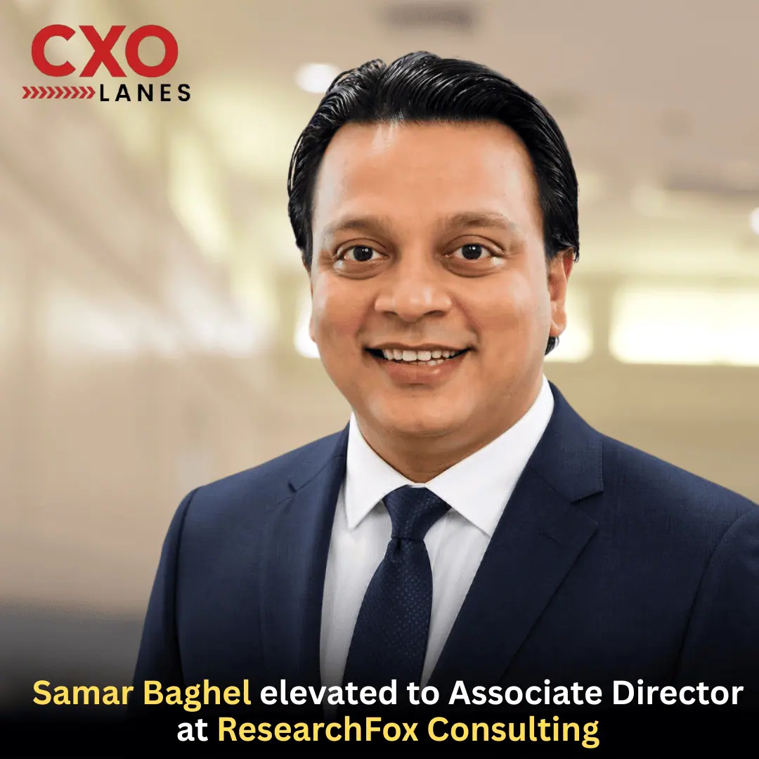 Samar Baghel has been elevated to Associate Director at ResearchFox Consulting