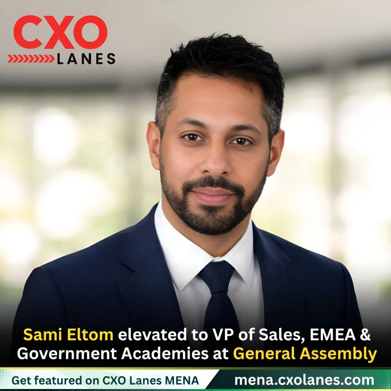 Sami Eltom elevated to VP of Sales, EMEA & Government Academies at General Assembly