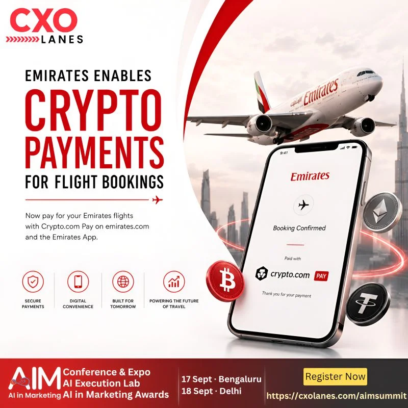 Emirates has officially launched Crypto.com Pay, allowing eligible UAE customers to book flights using cryptocurrency through the airline's…