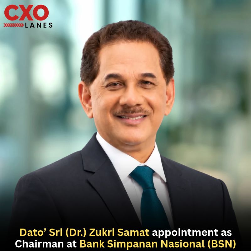 Dato’ Sri (Dr.) Zukri Samat has been appointment as Chairman at Bank Simpanan Nasional (BS