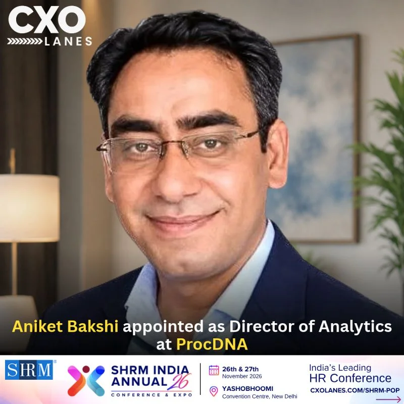 Aniket Bakshi appointed as Director of Analytics at ProcDNA