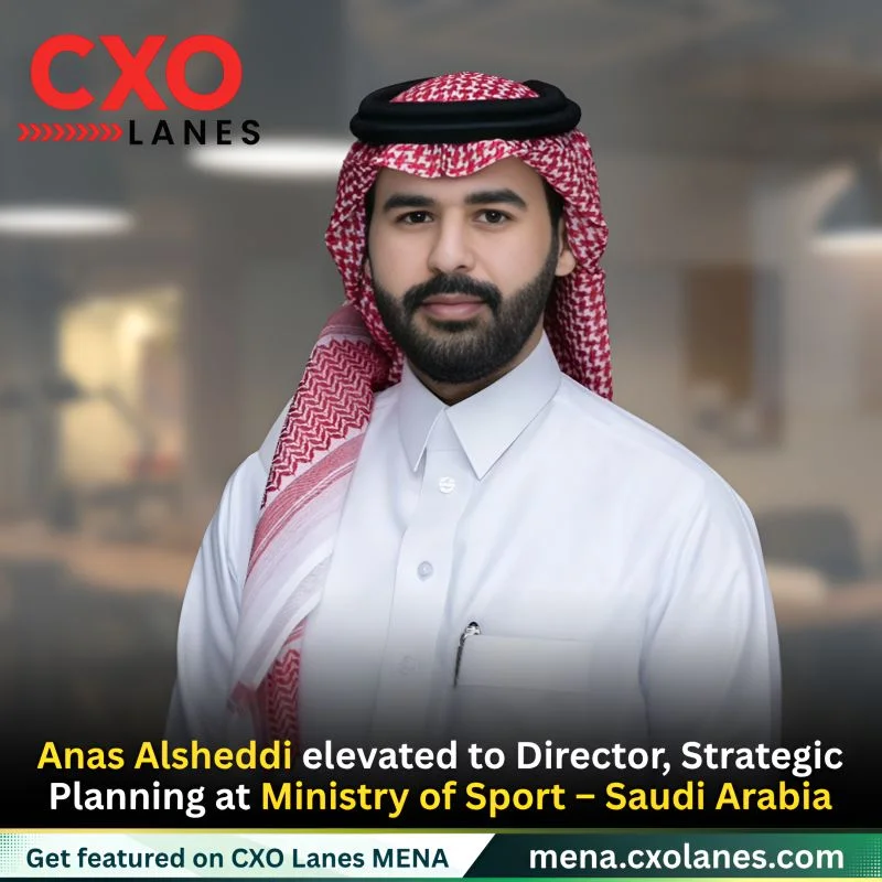 Anas Alsheddi elevated to Director of Strategic Planning at the Ministry of Sport – وزارة الرياضة