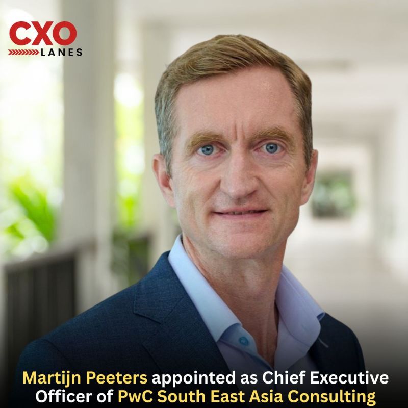 Martijn Peeters appointed as Chief Executive Officer of PwC, PwC South East Asia Consulting