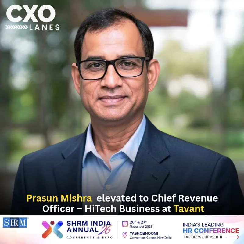 Prasun Mishra elevated to Chief Revenue Officer – HiTech Business at Tavant