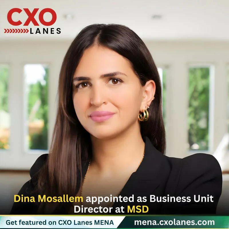 Dina Mosallem appointed as Business Unit Director, Pharma – Gulf, Libya & Egypt at MSD