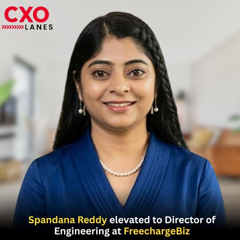 Spandana Reddy has been elevated to Director of Engineering at FreechargeBiz. Having previously served as Associate Director of Engineering