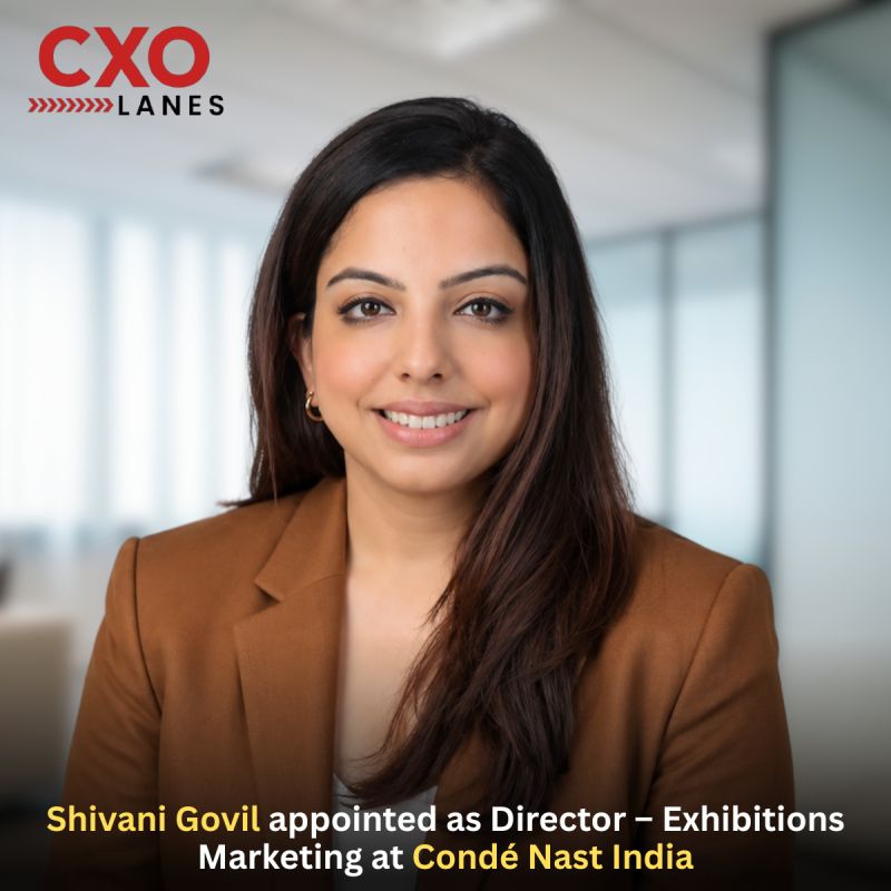 Shivani Govil has been appointed as Director – Exhibitions Marketing at Condé Nast India , bringing over a decade of experience in brand ma