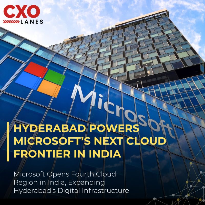 Microsoft has opened its India South Central cloud region in Hyderabad, marking its fourth cloud region in the country. Telangana IT