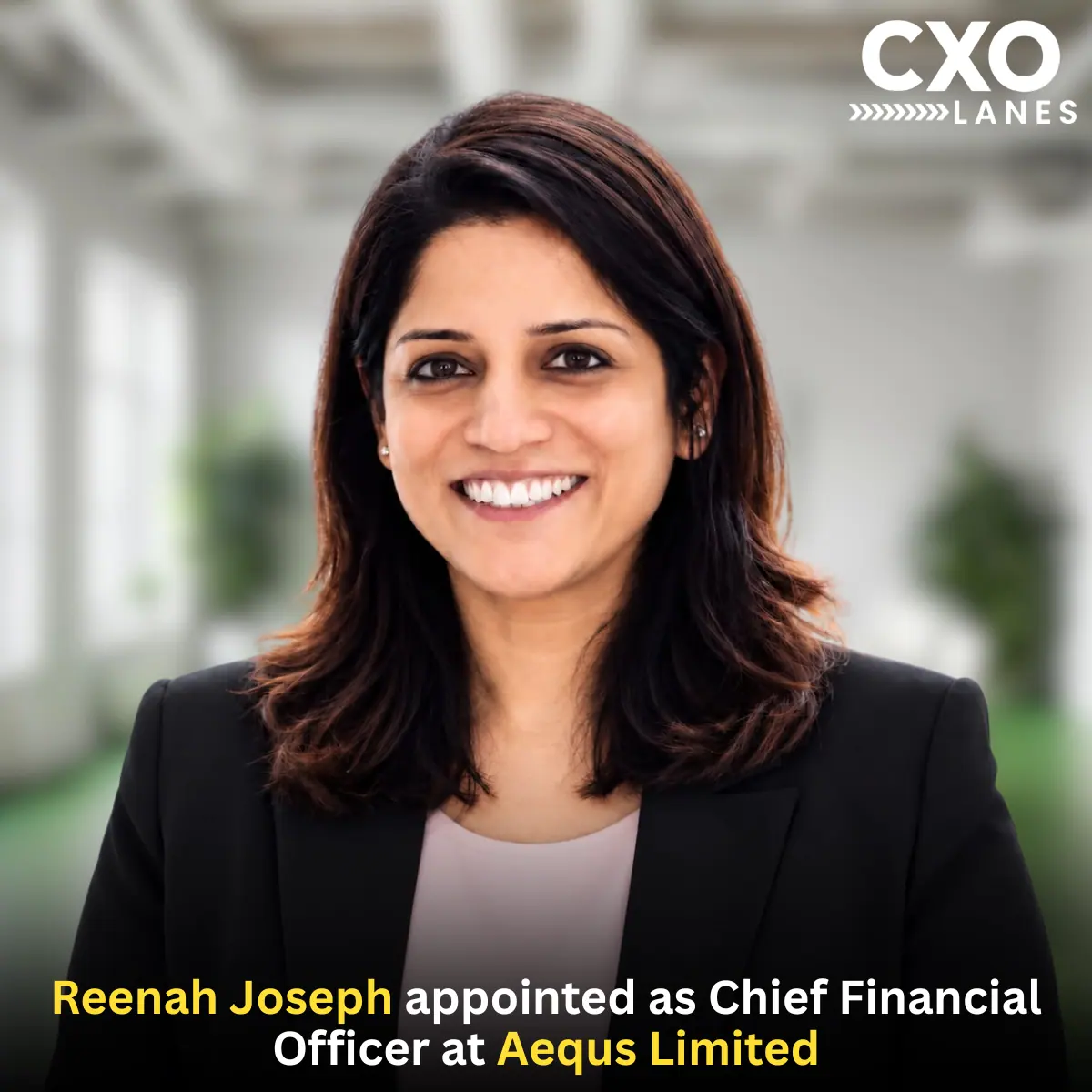 Reenah Joseph Appointed as CFO at Aequs Limited