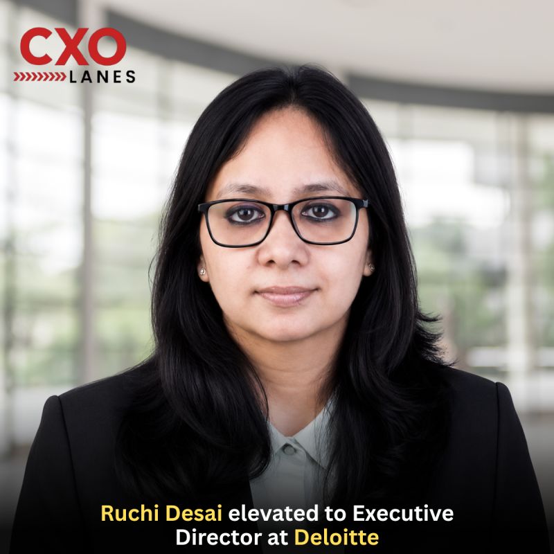 Ruchi Desai elevated to Executive Director at Deloitte,A seasoned consulting leader with over 17 years of experience, she has built a strong