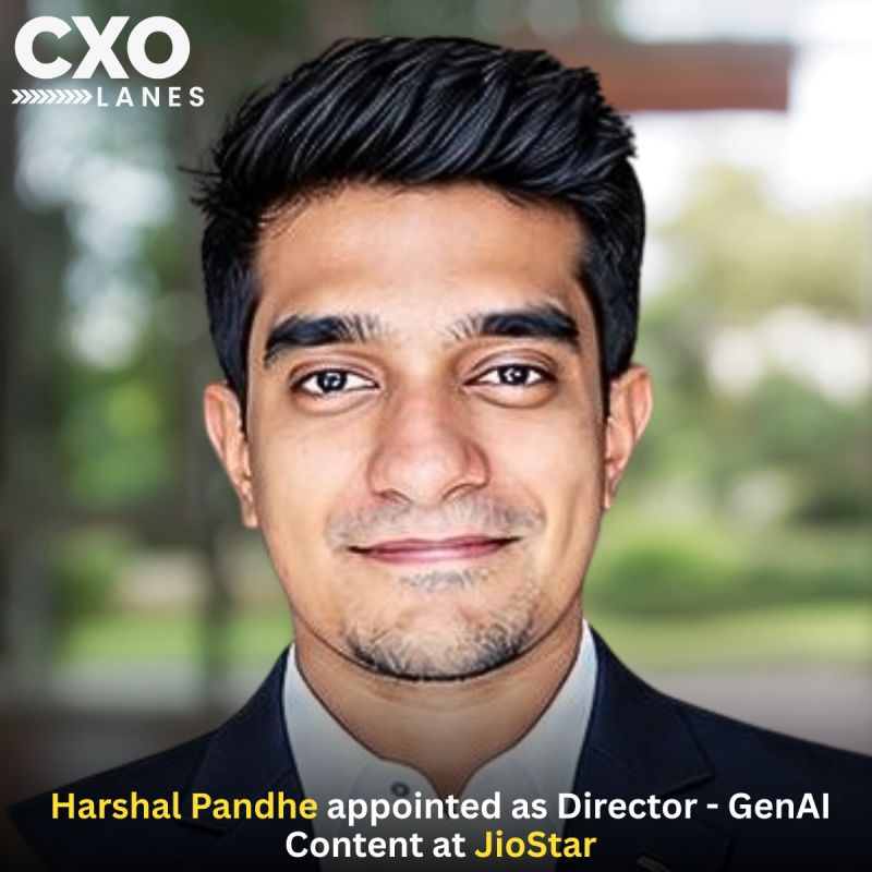 Harshal Pandhe has been appointed as Director - GenAI Content at JioStar. He brings extensive creative and technology experience across