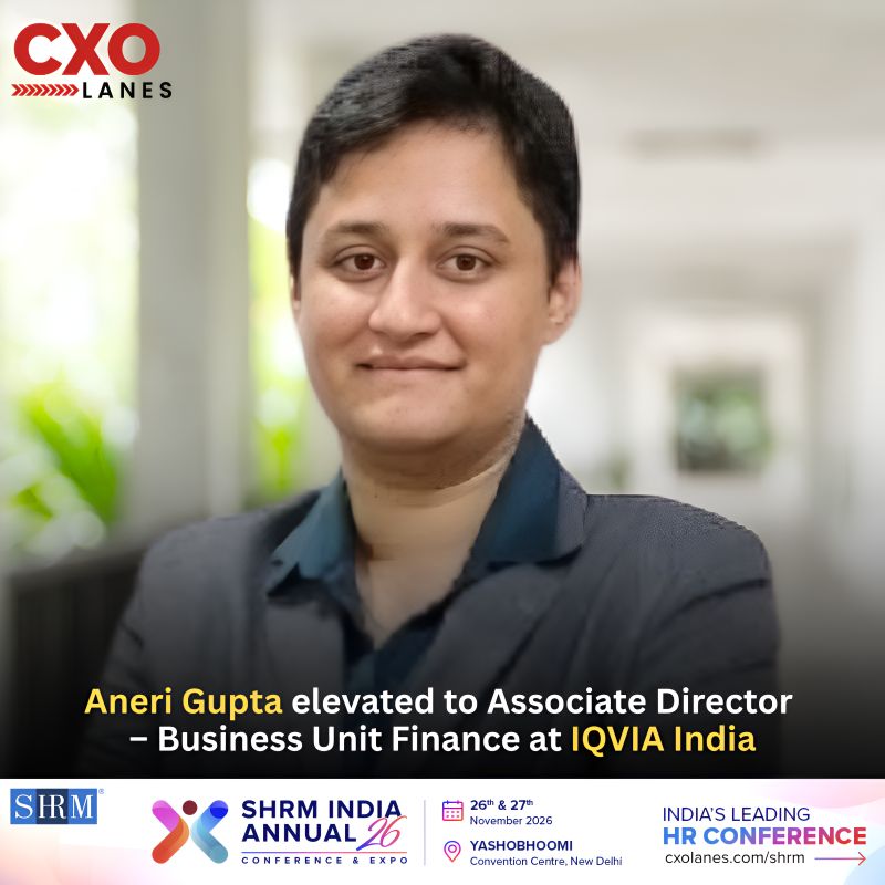 Aneri Gupta, CMA US has been elevated to Associate Director – Business Unit Finance at IQVIA India, following her tenure as...