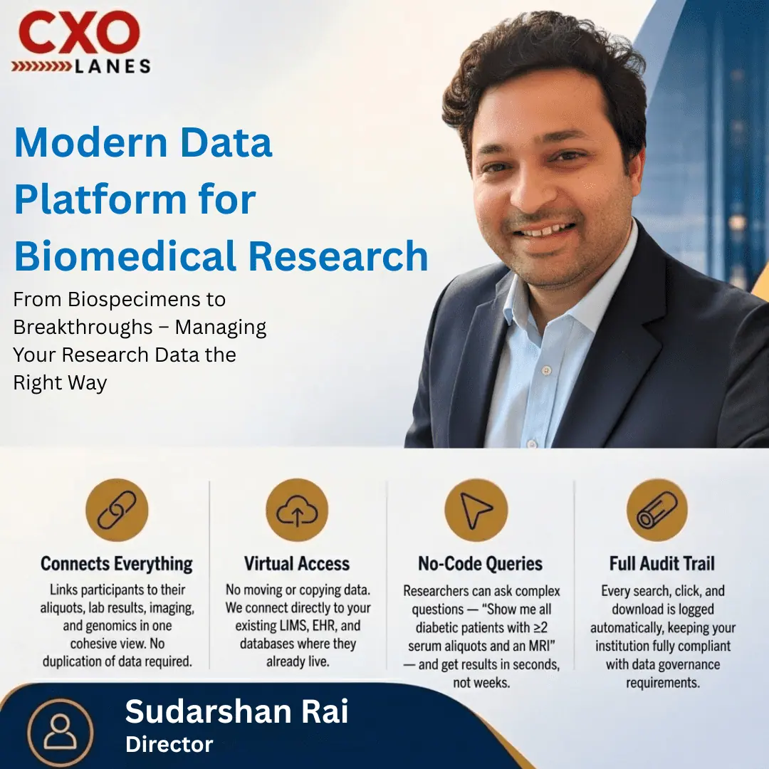 Modern Data Platform for Biomedical Research - From Biospecimens to Breakthroughs – Managing Your Research Data the Right Way